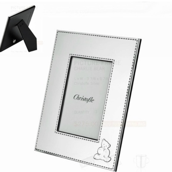 Christofle Baby Bear Picture Frame New in Box - Picture 6 of 7